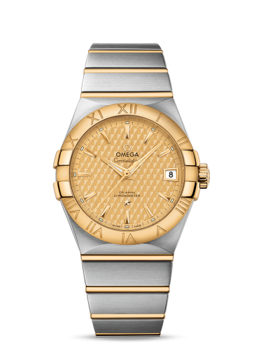 Omega Constellation Co-Axial 38 Stainless Steel / Yellow Gold / Champagne Lozenge